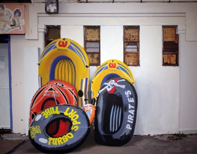 ' Dinghies ’ // Acrylic on Canvas // 100 x 80cm // SOLD