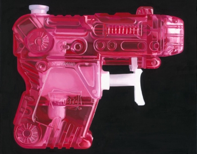 ' Pink Pistol ’ // Acrylic on Canvas // 60 x 60cm // SOLD