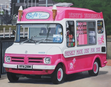 ' Soft Ice Cream ’ // Acrylic on Canvas //  30cm x 24cm // SOLD