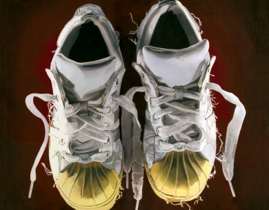 ' Trainers ’ // Acrylic on Canvas // 70 x 70cm // SOLD