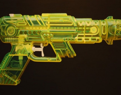 ' Yellow Pistol’ // Acrylic on Canvas // 75 x 100cm // SOLD